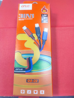 کابل شارژر3 کاره ( آیفون،تایپ سی،میکرو) برند GFUZ مدل GB-05