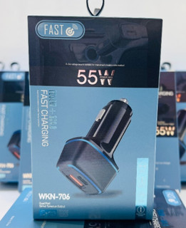 شارژر فندکی فست شارژ wkn-706